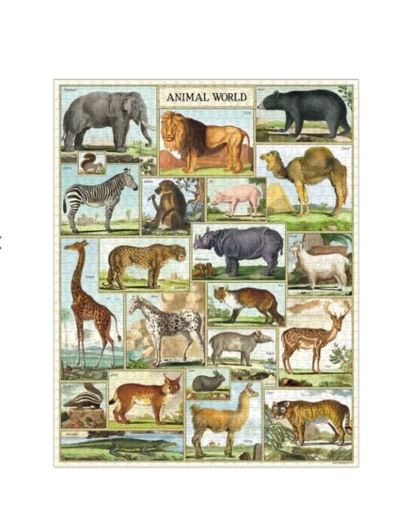 גרין קווין: מתנות ליום הולדת לילדים - פאזל 1000 חלקים Animal World