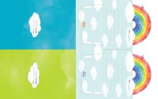 GREEN QUEEN חנות מוצרי נייר: חוברת מדבקות FLOW לילדים