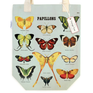 GREEN QUEEN חנות מתנות - תיק צד קנבס : Butterflies