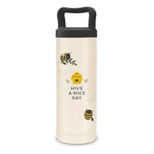 גרין קווין - חנות עיצוב: בקבוק 500ml תרמי דבורים. בקבוק שתייה