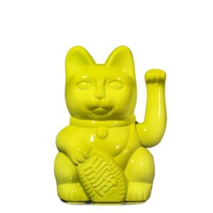 גרין קווין חנות מתנות: חתול סיני צהוב, קמע לשגשוג ופריט עיצובי. מתנה לבית חדש