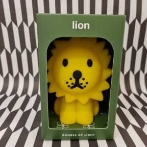 גרין קווין חנות עיצוב הבית: מנורת לילה רכה מיני אריה צהוב. מנורה לחדר ילדים