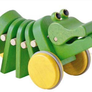 גרין קווין - צעצועי עץ: התנין הרוקד. משחקים לפעוטות, צעצועים לילדים