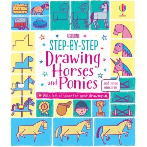 גרין קווין, ספר יצירה: לומדים לצייר סוסים. מתנה לילד, מתנה לילדה