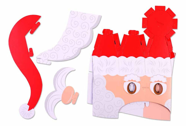 גרין קווין חנות צעצועים: יצירה מסכה תלת מימדית סנטה קלאוס