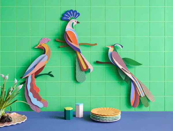 GREEN QUEEN חנות מתנות: יצירה בנייר : Paradise Bird Tinjil