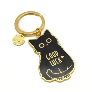 GREEN QUEEN מתנה קטנה: חתול Good luck מחזיק מפתחות