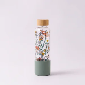 Green Queen | חנות מתנות: בקבוק זכוכית: Flora & Fauna Bird