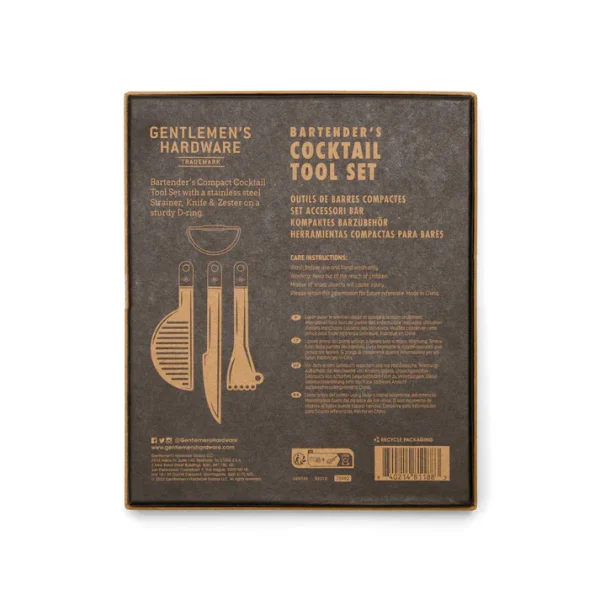 GREEN QUEEN מתנות: סט כלים לקוקטיילים: Gentlemen's Hardware