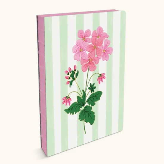 Green Queen חנות מתנות: מחברת כריכה קשה Cabana Blooms Studio Oh עם איור צבעוני