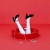 GREEN QUEEN: ארגונית פורצלן לתכשיטים נעלי עקב Happy Legs Party