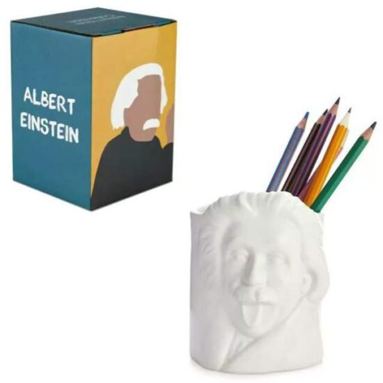 GREEN QUEEN מתנה קטנה: כוס עטים פורצלן אלברט איינשטיין Einstein