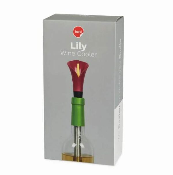 גרין קווין מתנות: מצנן, מחדרר ומוזג יין פרח Lily – אדום