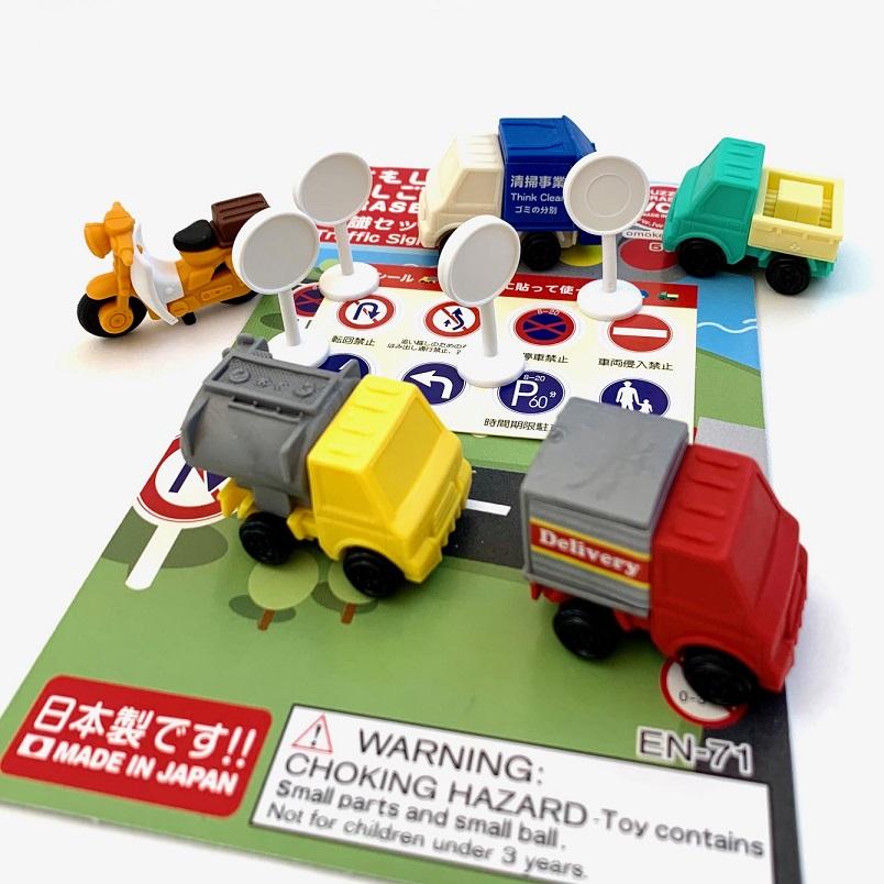 GREEN QUEEN מתנות קטנות: מחקים בצורות: כלי תחבורה iwako