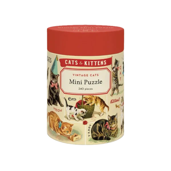 Green Queen מתנות: פאזל מיני 240 חלקים: Vintage Cats