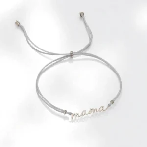 Green Queen מתנות: צמיד Mama | ציפוי כסף, אפור 17