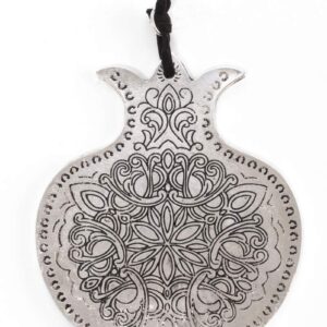 גרין קווין חנות עיצוב הבית: רימון רפליקה למנורת בית-כנסת | כסף