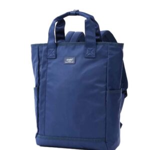 GREEN QUEEN: תיק גב CUBE נייבי 3383