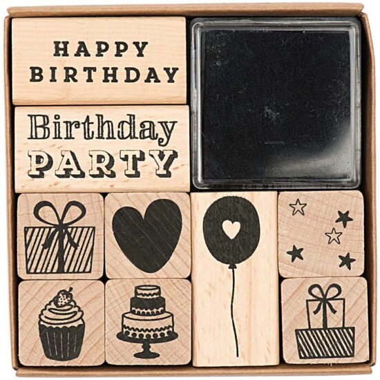 גרין קווין חנות מתנות: מארז חותמות: Birthday