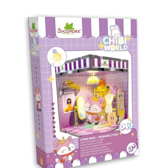 גרין קווין חנות מתנות ועיצוב: אריזת ערכת Chibi Box שועלה של Sycomore