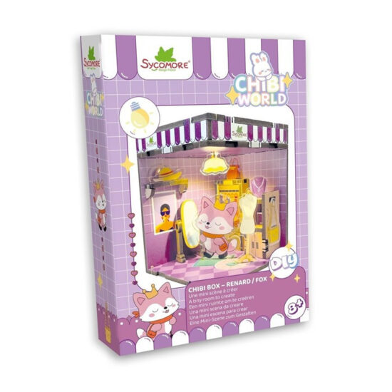 גרין קווין חנות מתנות ועיצוב: אריזת ערכת Chibi Box שועל של Sycomore