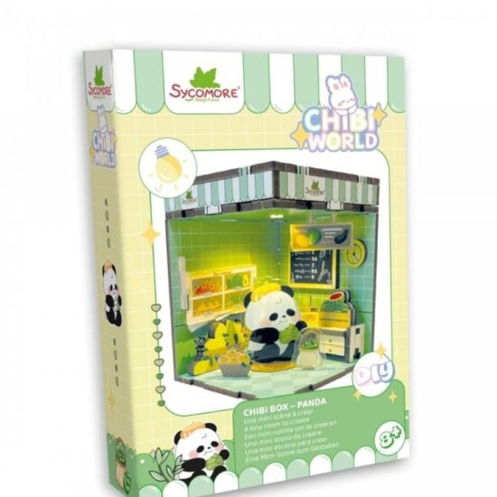 גרין קווין חנות מתנות ועיצוב: אריזת ערכת Chibi Box פנדה של Sycomore