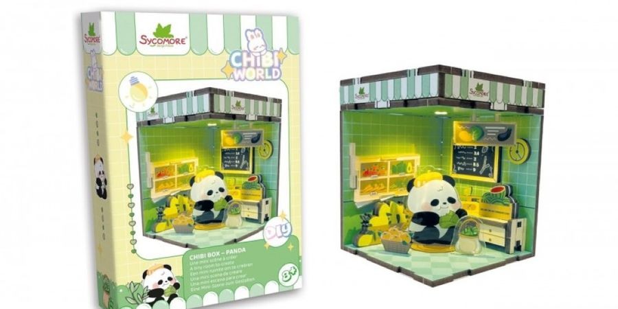 גרין קווין חנות מתנות ועיצוב: אריזת Chibi Box פנדה לצד החדר המורכב