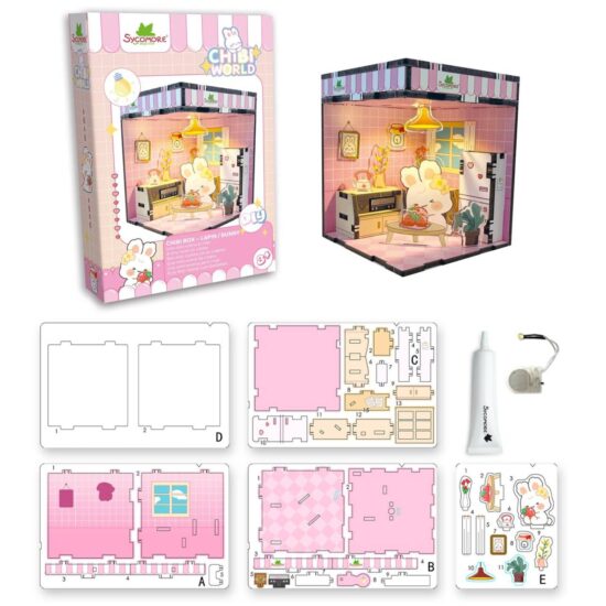 גרין קווין חנות מתנות ועיצוב: אריזת ערכת Chibi Box ארנבון של Sycomore