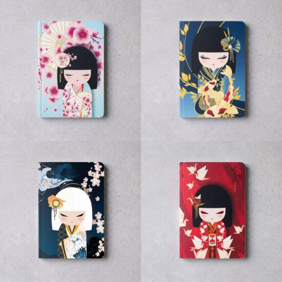סדרת מחברות KIMMIDOLL A6: Sakura, Rikiyo, Minami ו Nozomi